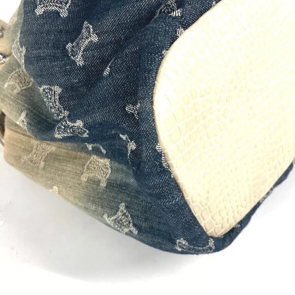 CELINE Macadam Logo Denim Gradient Bag Shoulder Bag Tote Bag - Picture 14 of 14